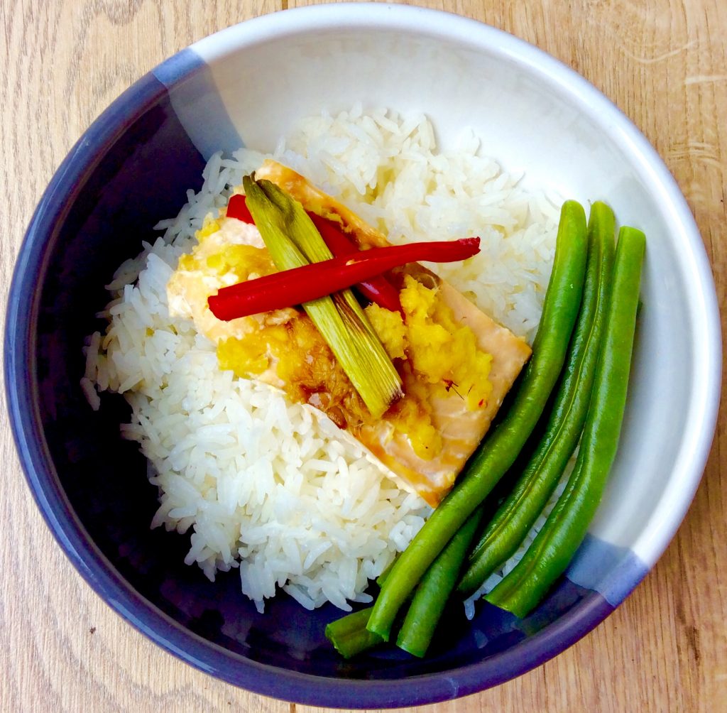 Thai Food Made Easy SALMON EN PAPILLOTE WITH GINGER LEMON AND CHILLI