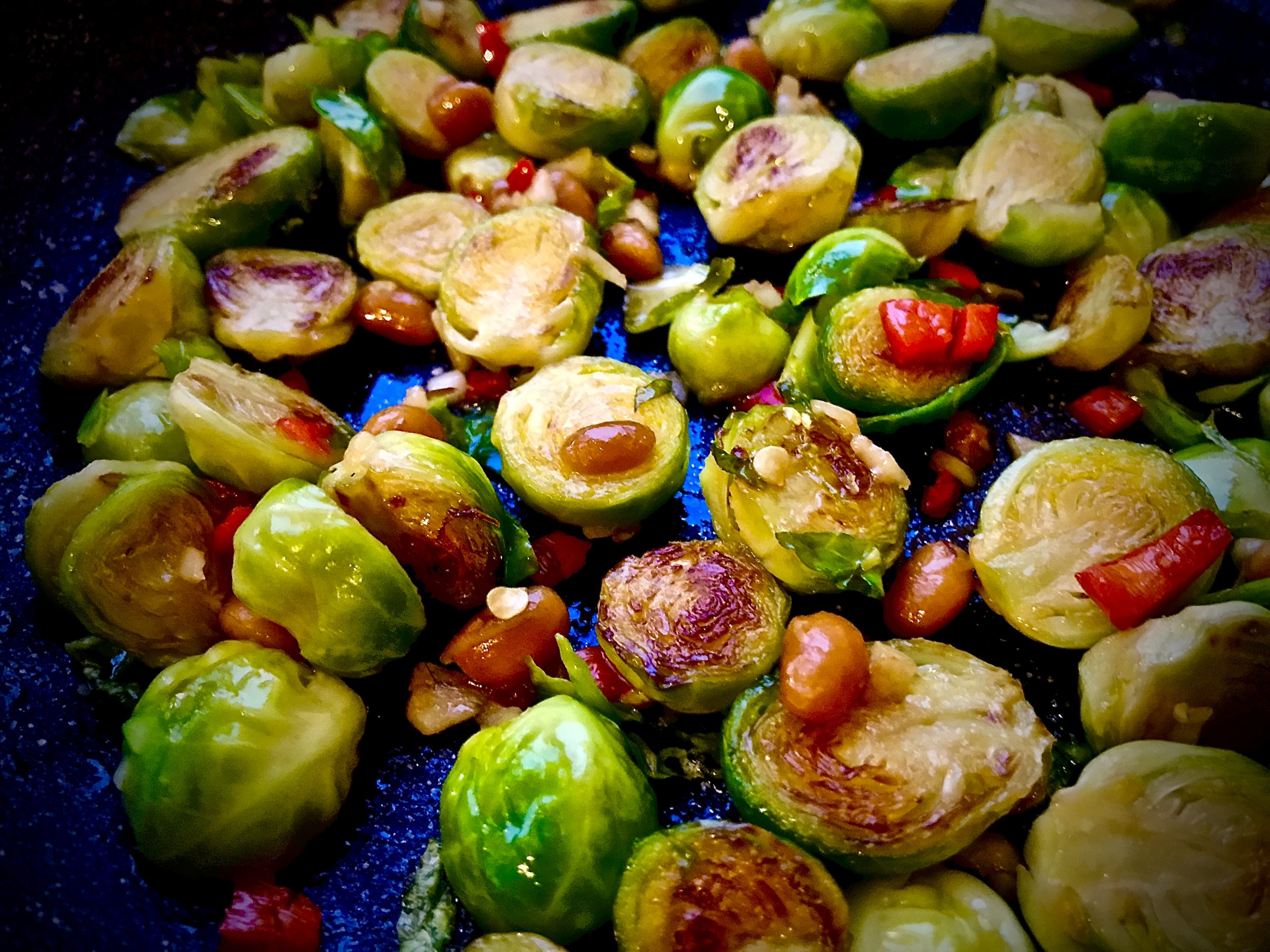 Brussels Sprouts in Miso Paste