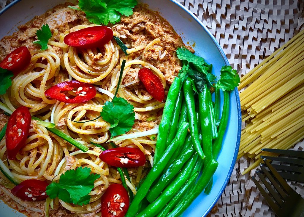 Curry Tuna Spaghetti