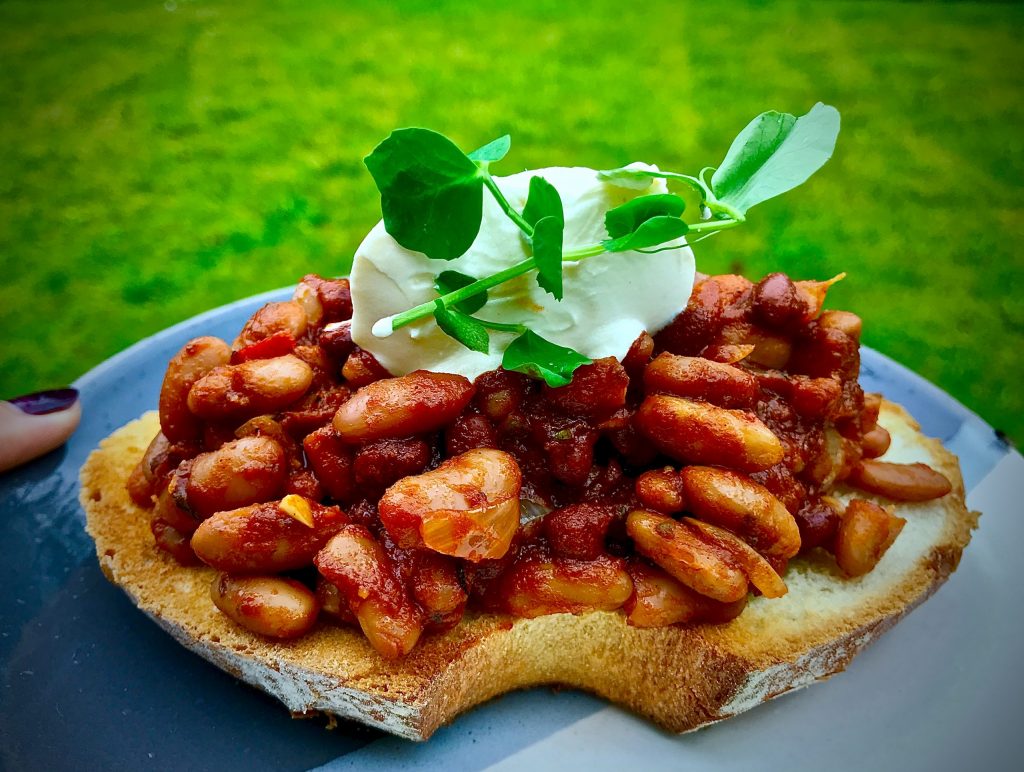 Spicy Beans on Toast