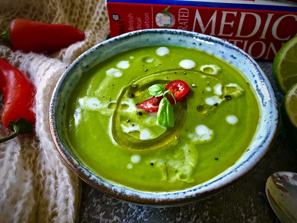 Thai Green Curry Pea Soup